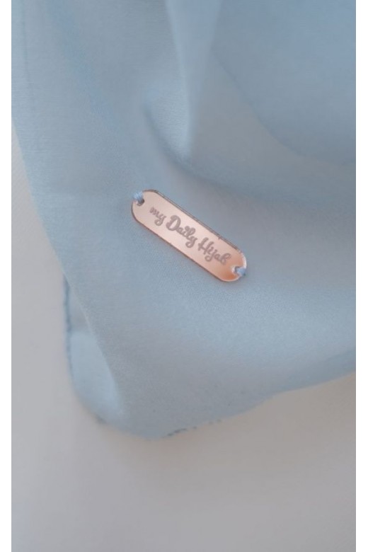Hijab Segi 4 Voal Anabela Eyelash Dusty Blue